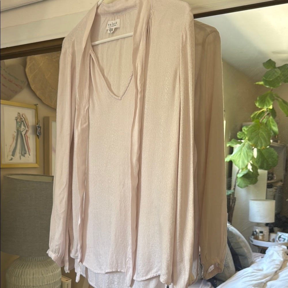 Velvet Soft Cream Blouse